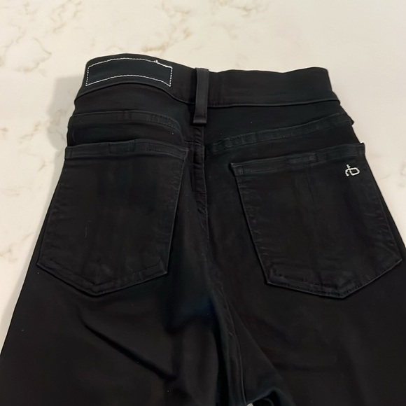 Rag & Bone Super High Rise Skinny Jean in Black - Picture 5 of 9